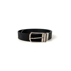LOUIS VUITTON Black Slender Reversible Buckle Damier Print 35mm Belt 90 36